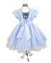 Imagem de Vestido Glitter Azul Infantil Menina Luxo Temático