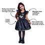 Imagem de Vestido Halloween Infantil Fantasia de Bruxinha Morcego