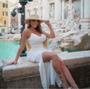 Vestido Heloísa renda branco tule - PINK BELLA Imagem de Vestido Heloísa renda branco tule