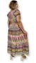 Imagem de Vestido Indiano Longo Ciganinha Plus Size com elástico 21282