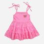 Imagem de Vestido Infantil 3 Marias Cotton PA/Tradic Poly Turminha &amp Cia 41086 Rosa Neon