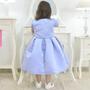 Imagem de Vestido infantil Azul Bebê Com Bolero Formatura - 6 Meses a 10 anos