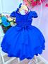 Imagem de Vestido Infantil Azul Royal Festa Menina