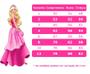 Imagem de Vestido infantil Barbie Pink Babados Com Glitter Brilho