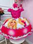 Imagem de Vestido Infantil Barbie Pink Busto C/ Renda luxo