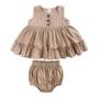 Imagem de Vestido Infantil Bebê Babado Boho