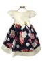 Imagem de Vestido  infantil Bebê Floral Azul Luxo