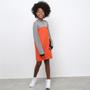 Imagem de Vestido Infantil Colcci Fun Moletom Color Block Manga Longa