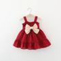 Imagem de Vestido Infantil com Laço Grande - Cores Lisas - Tamanho 80-110