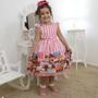 Imagem de Vestido infantil confeiteira com cupcake, bolos e doces