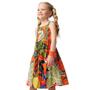 Imagem de Vestido Infantil Curto Tropicalia Laranja - Camu Camu