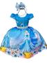 Imagem de Vestido Infantil Da Cinderela Luxo Perfeito Para Princesa Tematico