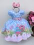 Imagem de Vestido Infantil da Galinha Pintadinha Rosa e Azul