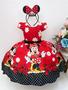 Imagem de Vestido Infantil Da Minnie Vermelha Luxo