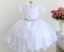 Imagem de Vestido Infantil Daminha Casamento Luxo Com Tiara