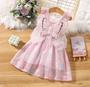 Imagem de Vestido Infantil de Fadas Rosa com Efeito Cintilante 2 anos