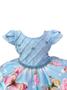 Imagem de Vestido infantil de festa  azul floral jardim encantado d4115