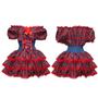 Imagem de Vestido Infantil de Festa Junina Luxo Anarriê Super Rodado Acinturado pra Meninas de 3 a 12 Anos