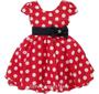 Imagem de Vestido Infantil De Festa Minnie Vermelho Com Kit Completo