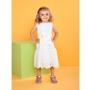 Imagem de Vestido Infantil de Laise Branco Laço Momi