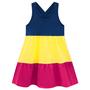 Imagem de Vestido Infantil em Meia Malha em Tri Cores Kyly