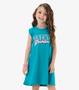 Imagem de Vestido Infantil Em RIbana Rovi Kids Azul