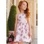 Imagem de Vestido Infantil Estampa de Rosas e Decote nas Costas com Renda - Infanti