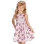 Imagem de Vestido Infantil Estampa de Rosas e Decote nas Costas com Renda - Infanti