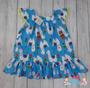 Imagem de Vestido Infantil Estampado Floral Animais Gola Quadrada tamanho 1 ao 8