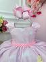 Imagem de Vestido Infantil Fazendinha Baby Rosa Luxo Festa