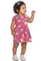 Imagem de vestido infantil feminina animal print pink 2 e 3 anos