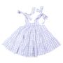 Imagem de Vestido Infantil Feminino Camadas Tricoline Xadrez