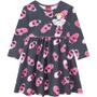 Imagem de Vestido Infantil Feminino Malha Manga Longa 207374   AZUL Kyly