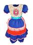 Imagem de Vestido Infantil Festa Junina Azul Royal Boneca Com Shorts