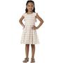 Imagem de Vestido Infantil Festa Monica Listras Viscose Com Lurex Rosa