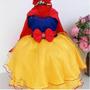 Imagem de VESTIDO INFANTIL FESTA TEMATICA BRANCA DE NEVE jm329