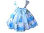 Imagem de Vestido Infantil Floral Festa Luxo E Tiara