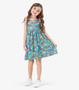 Imagem de Vestido Infantil Florido Rovi Kids Azul