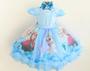 Imagem de Vestido Infantil Frozen Festa Luxo E Tiara