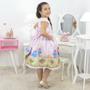 Imagem de Vestido infantil Galinha Pintadinha Luxuoso Rosa