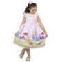 Imagem de Vestido infantil Galinha Pintadinha Luxuoso Rosa