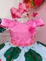 Imagem de Vestido Infantil Galinha Pintadinha Rosa Chiclete Luxo