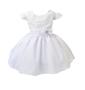 Imagem de Vestido Infantil Glitter Branco Brilho Noivinha Chic Rodado