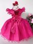 Imagem de Vestido Infantil Juvenil Marie Pink luxo dama florista