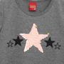 Imagem de Vestido Infantil Kily T-Shirt Estrela Paetê