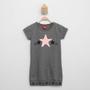 Imagem de Vestido Infantil Kily T-Shirt Estrela Paetê