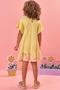 Imagem de Vestido Infantil Kukie Verão Amarelo Ursinha Flores