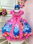 Imagem de Vestido Infantil Lilo e Stitch Rosa Chiclete Festas