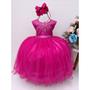 Imagem de Vestido Infantil Longo Rosa Pink Fucsia Barbie Casamento Dama Daminha Florista Festa Rodado Princesa Menina Social Luxo