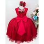 Imagem de Vestido Infantil Longo Vermelho Formatura Casamento Princesa Elena de Avalor Florista Noivinha Festa Dama Daminha Luxo